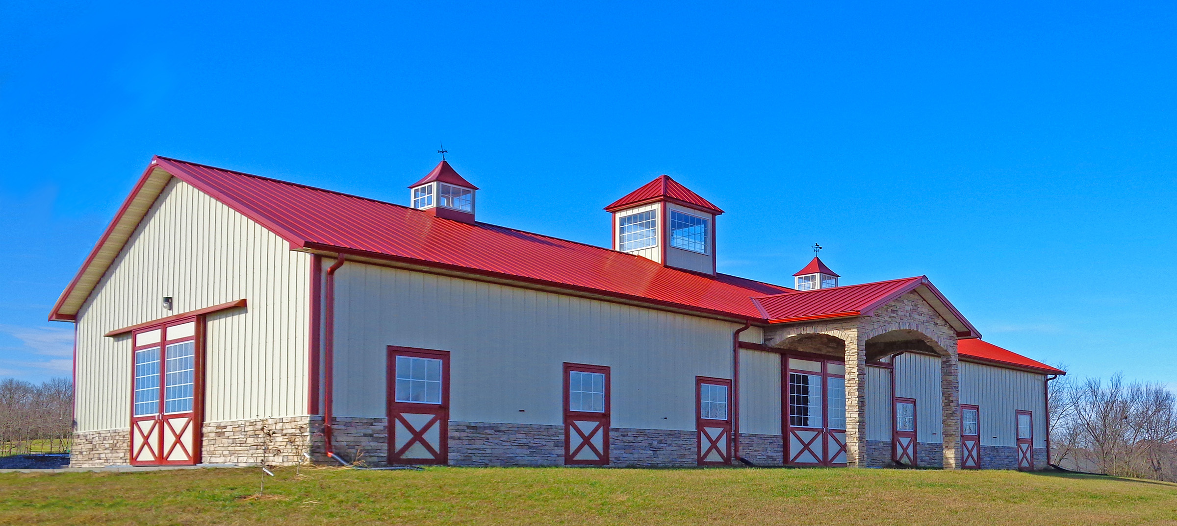 post frame equine building